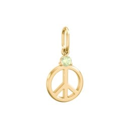 Peace Charm with Gemstone