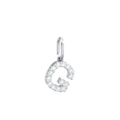 Pavé Initial Charm-G