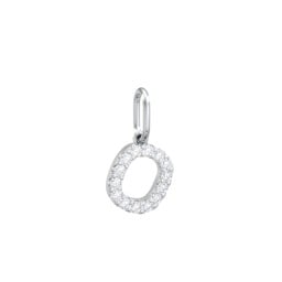 Pavé Initial Charm-O