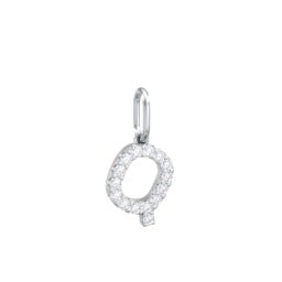 Pavé Initial Charm-Q