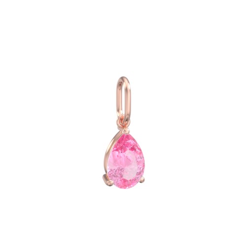 Pear Gemstone Charm