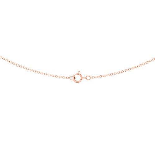 Gold Diamond Cut Cable Chain Necklace - 18" – 10K Rose Gold