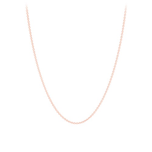 Gold Diamond Cut Cable Chain Necklace - 18" – 10K Rose Gold