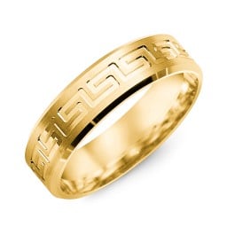 Men's Classic Greek Key Eternity Ring