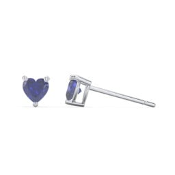 Kids Heart Birthstone Stud Earrings