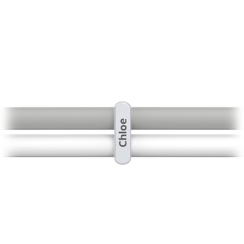Engravable Vertical Bar Charm Silicone Bracelet Set - Double Style