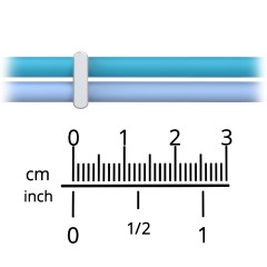 Engravable Vertical Bar Charm Silicone Bracelet Set - Double Style