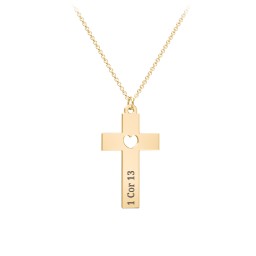 Kids Love Is Kind Cross Charm Necklace