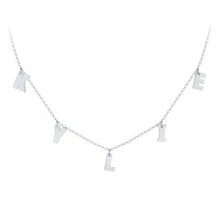 Kids Initial Necklace with 5 Letters