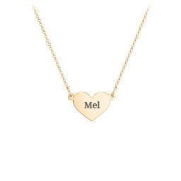 Kids Engravable Heart Necklace