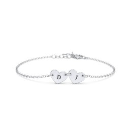 Kids and Baby Engravable 2 Hearts Bracelet