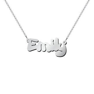 Kids Personalized Bubble Name Necklace