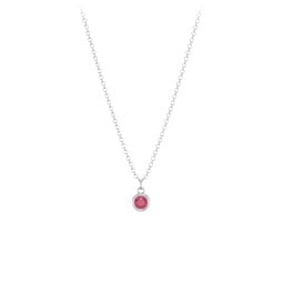 Kids Birthstone Charm Necklace with 1 Stone