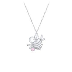 Kids Bumble Bee Birthstone Critter Necklace