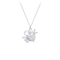 Kids Bumble Bee Birthstone Critter Necklace