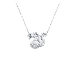 Kids Sloth Birthstone Critter Necklace