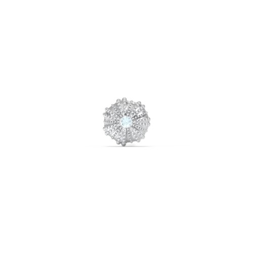 Ocean Collection Single Stud With Accent - Sea Urchin – Sterling Silver with Blue Topaz