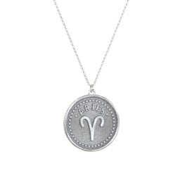 Aries Coin Charm Necklace