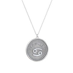 Cancer Coin Charm Necklace