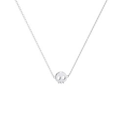 Skull Charm Necklace in 925 Sterling Silver