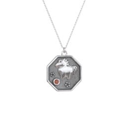 Year of the Horse Engravable Zodiac Medallion Necklace