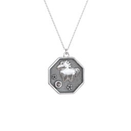 Year of the Horse Engravable Zodiac Medallion Necklace