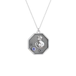 Year of the Monkey Engravable Zodiac Medallion Necklace