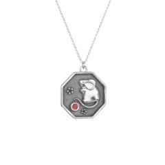 Year of the Rat Engravable Zodiac Medallion Necklace