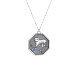 Year of the Tiger Engravable Zodiac Medallion Necklace