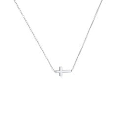 Sideways Cross Necklace
