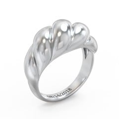 Classic Croissant Dome Ring