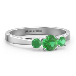 Three Stone Eternity Ring