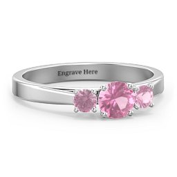 Three Stone Eternity Ring