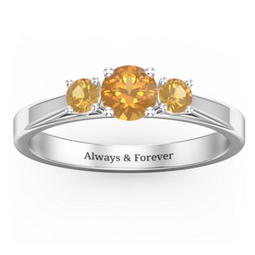 Three Stone Eternity Ring