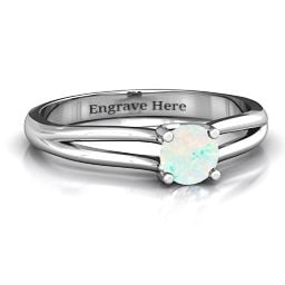 Split Shank Solitaire Ring