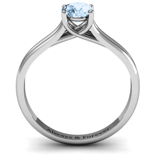 Split Shank Solitaire Ring
