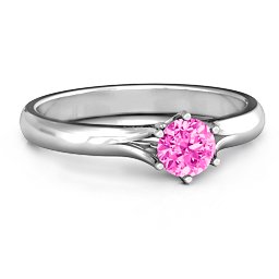 6 Prong Solitaire Ring