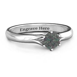 6 Prong Solitaire Ring