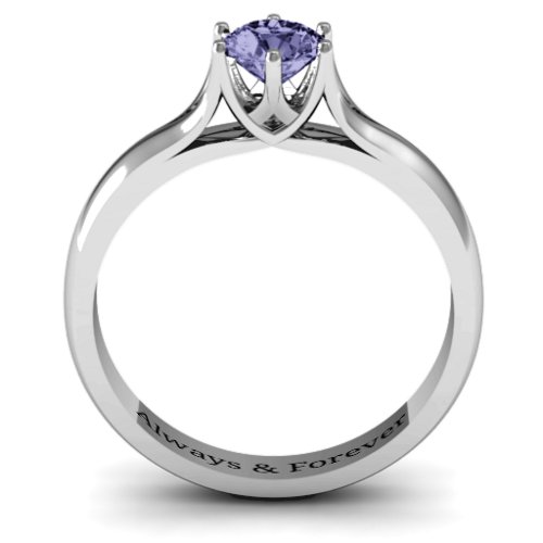 6 Prong Solitaire Ring