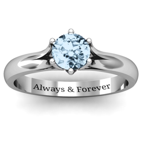 6 Prong Solitaire Ring