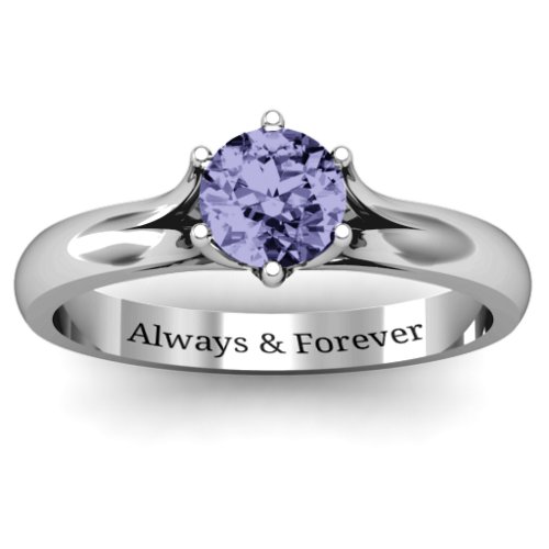 6 Prong Solitaire Ring