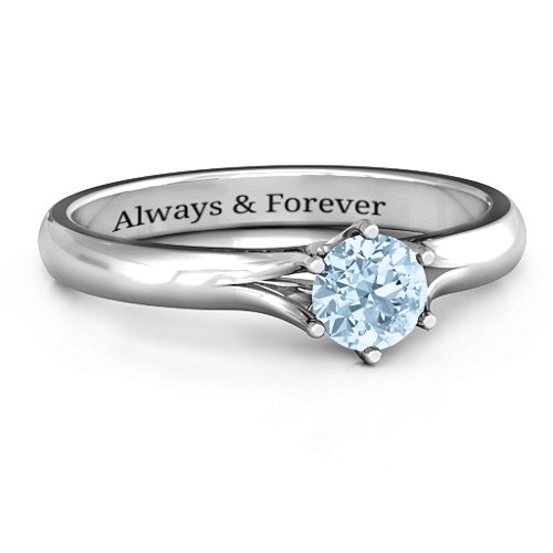 6 Prong Solitaire Ring