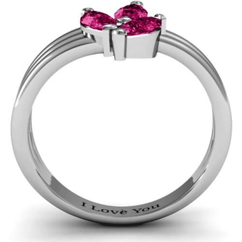 Triple Marquise Collage Ring