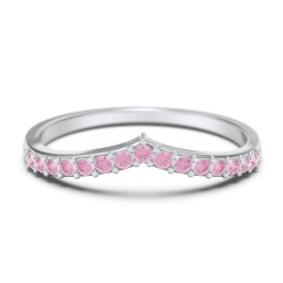 Tiara Accented Stacking Band