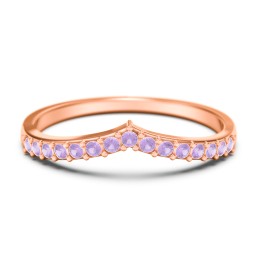 Tiara Accented Stacking Band