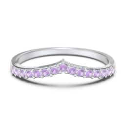 Tiara Accented Stacking Band