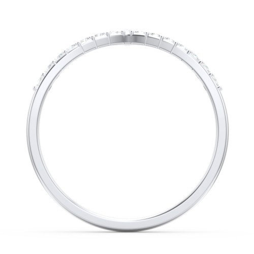 Tiara Accented Stacking Band