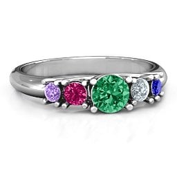 5-Stone Graduated Ring
