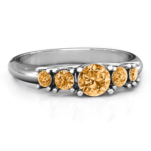 5-Stone Graduated Ring