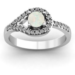 Asymmetrical Wrap Knot Ring